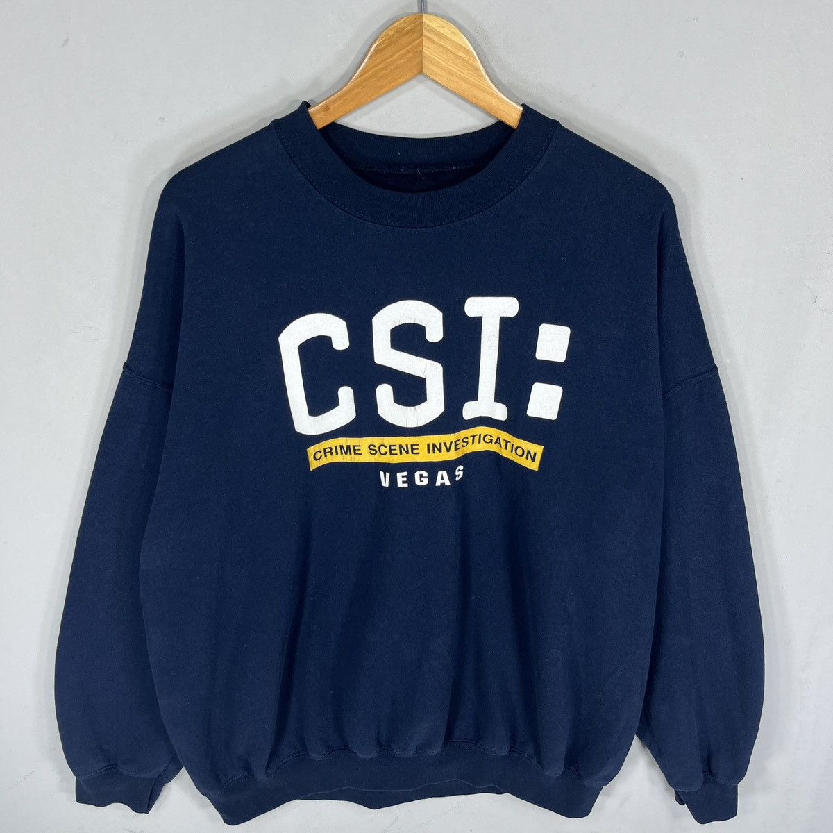 Vintage Vintage CSI Vegas Spellout Big Logo Printed Sweatshirt Size US XXL / EU 58 / 5 - 1 Thumbnail