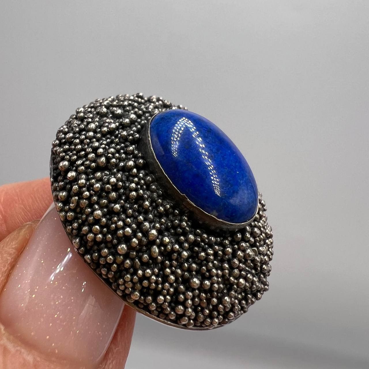 Vintage Vintage Jewelry Earrings Sterling Silver Lapis Lazuli Stone Size ONE SIZE - 6 Thumbnail