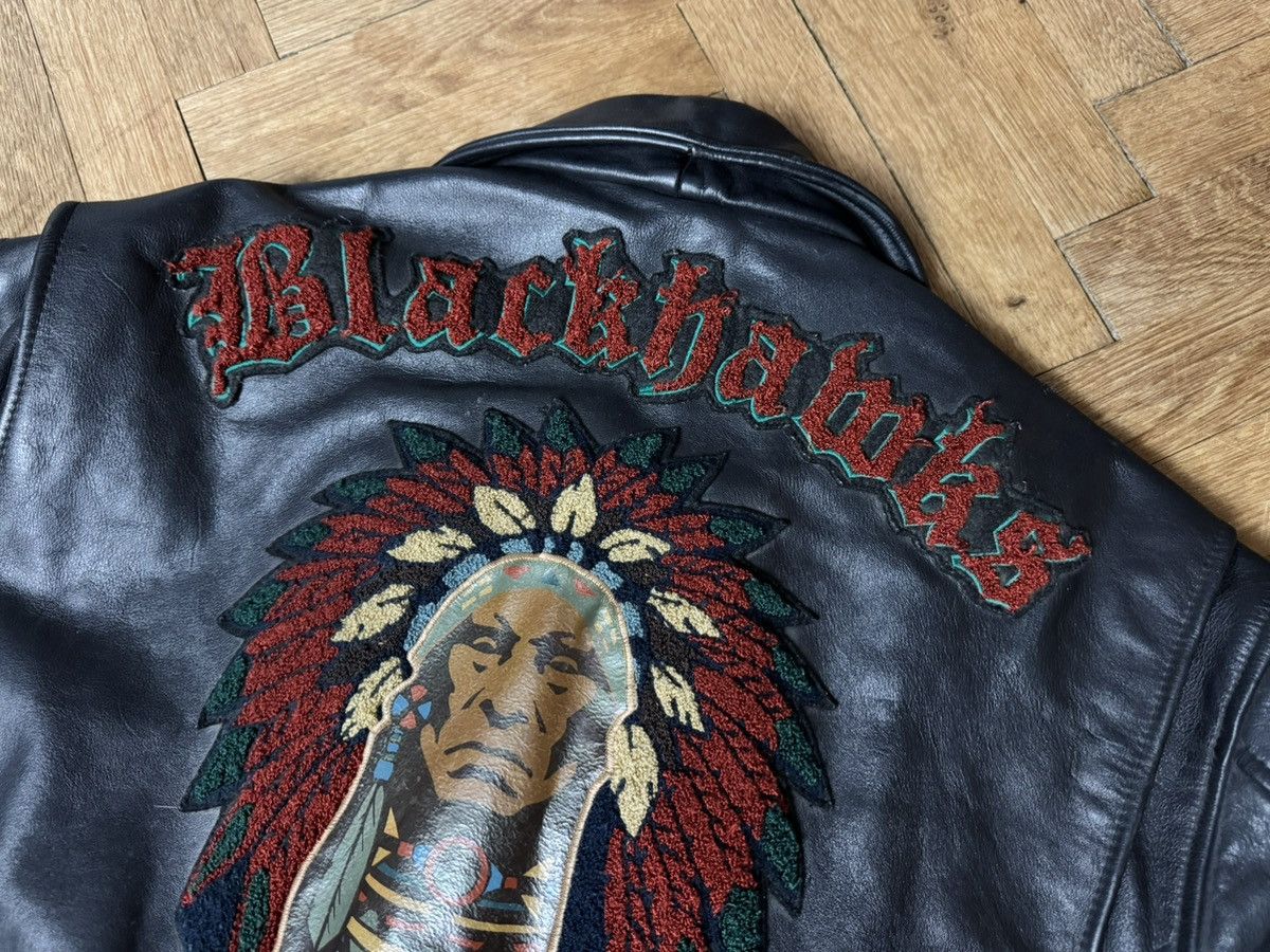 Avirex Avirex Blackhawks Moto Biker Leather Jacket XL Size US XL / EU 56 / 4 - 15 Thumbnail