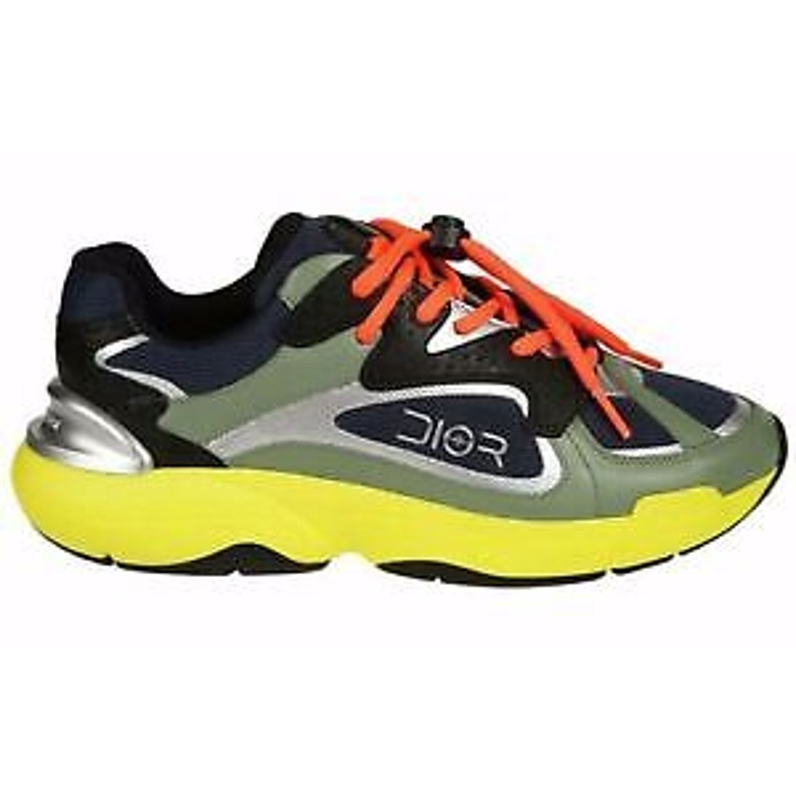 Dior Dior Mens B24 Sorayama Black Yellow Green Low Top Size US 8 / EU 41 - 3 Thumbnail