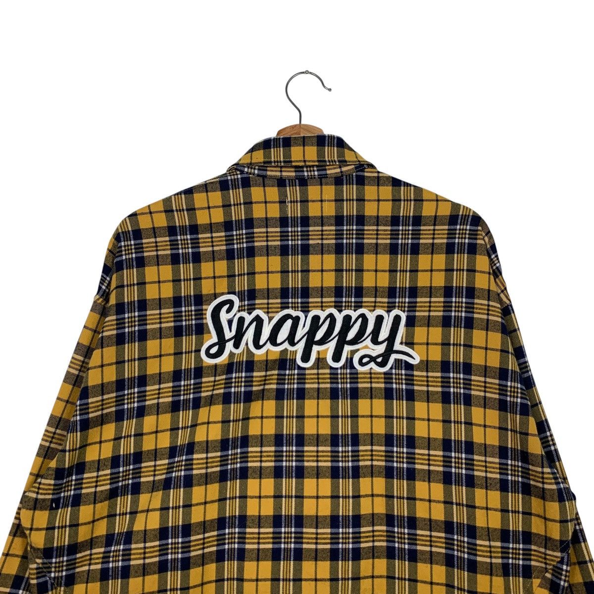 Japanese Brand REPIPI ARMARIO Yellow Check Crop Flannel Jacket #2600-C117 Size M / US 6-8 / IT 42-44 - 8 Thumbnail