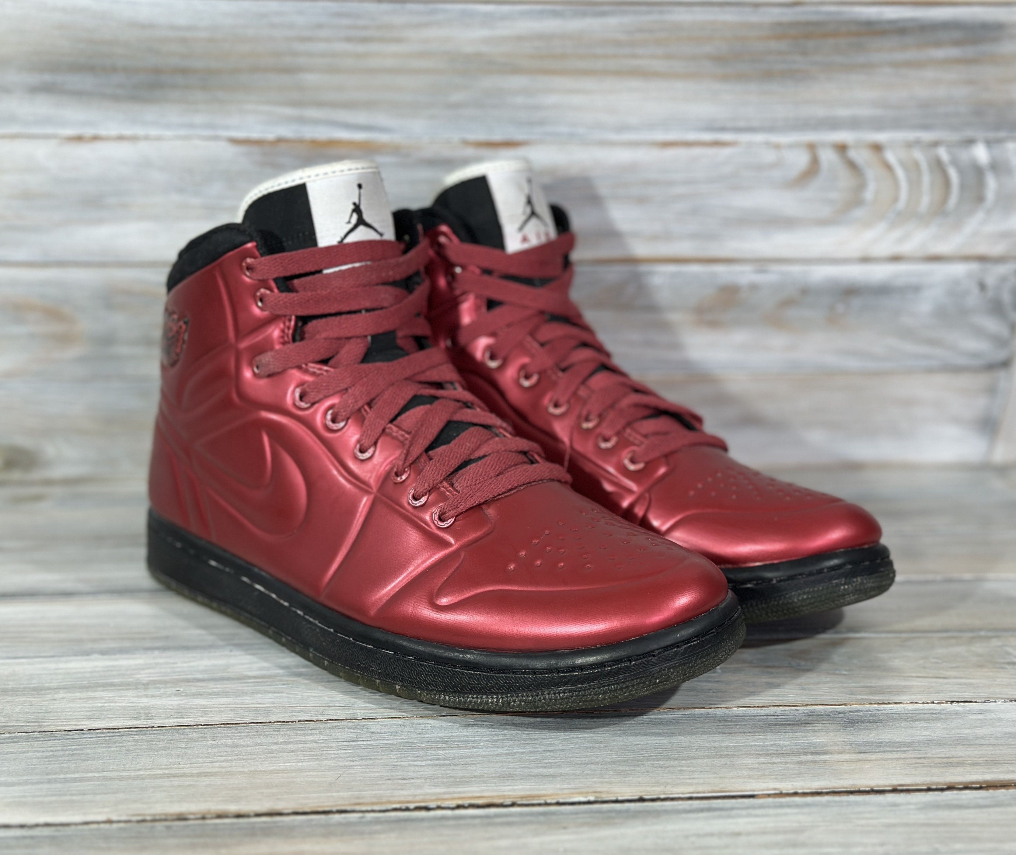 Nike NIKE Air Jordan 1 Anodized 'RED' High Top Sneakers Sport Size US 9 / EU 42 - 2 Thumbnail