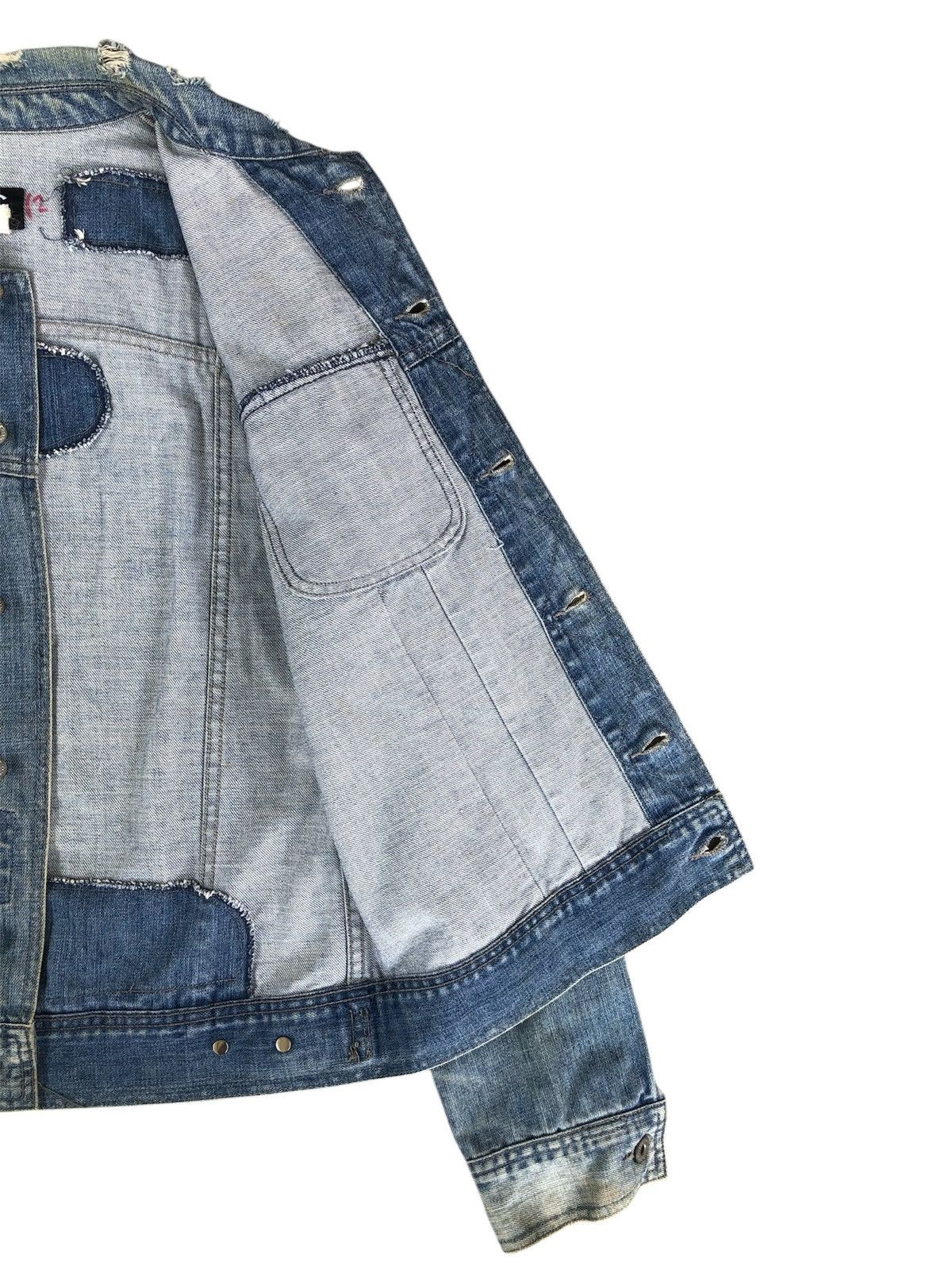Dolce & Gabbana Dolce & Gabbana Boro Patchwork Distressed Denim Jacket Size US S / EU 44-46 / 1 - 19 Thumbnail