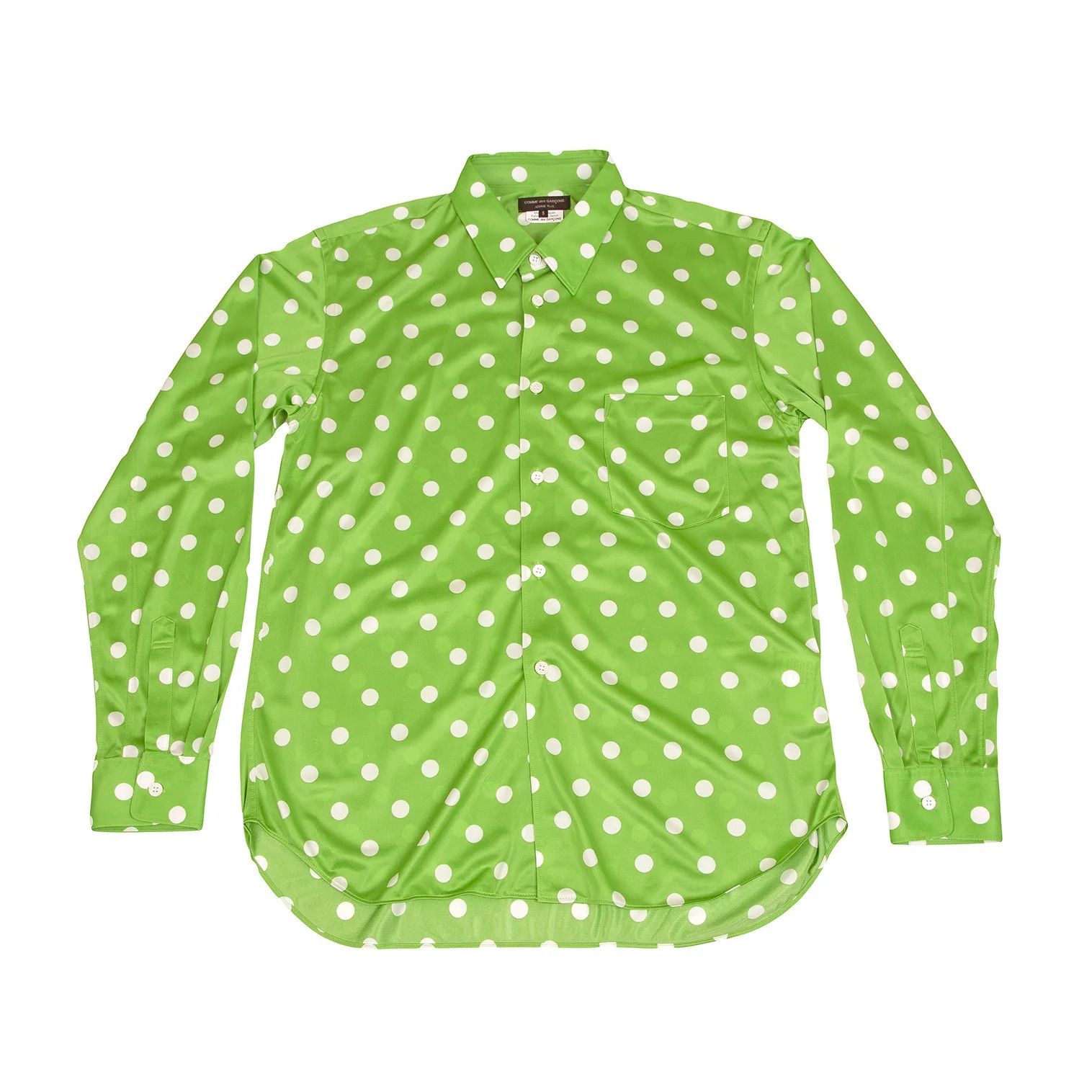 Comme des Garcons Homme Plus Polka Dot Long Sleeve Shirt in Light Green Size S Size US S / EU 44-46 / 1 - 1 Preview