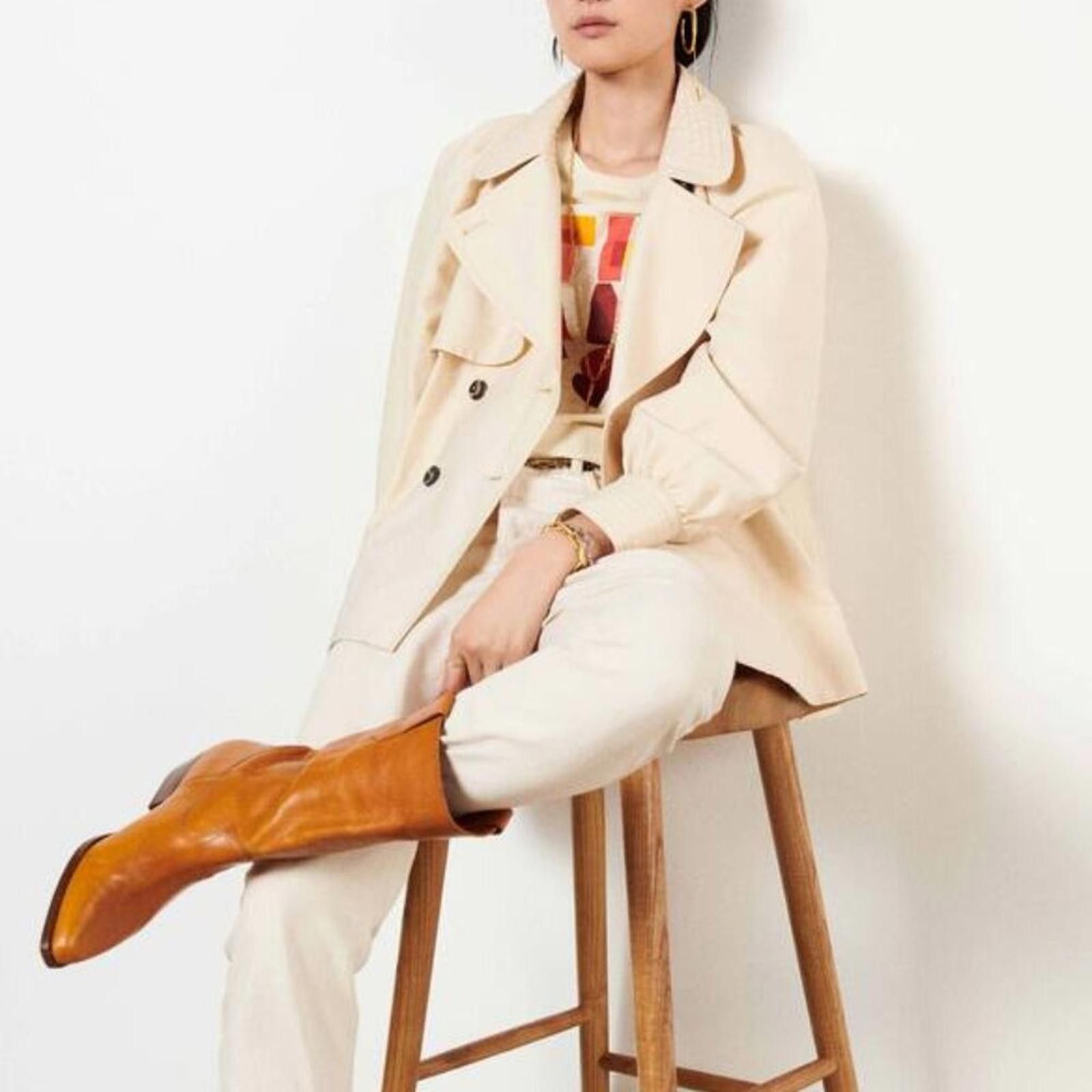 Other ba&sh Carl Trench Coat Ecru Size 2 Size M / US 6-8 / IT 42-44 - 1 Thumbnail