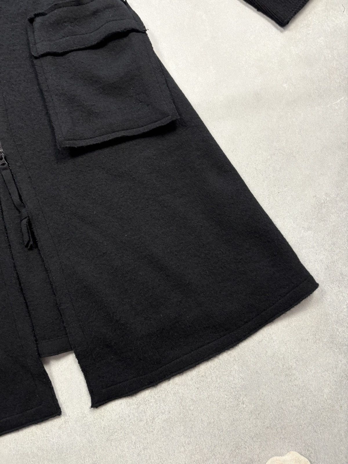 Rundholz Rundholz Wool Long Zip Coat Black Avant Garde Jacket M Size M / US 6-8 / IT 42-44 - 5 Thumbnail
