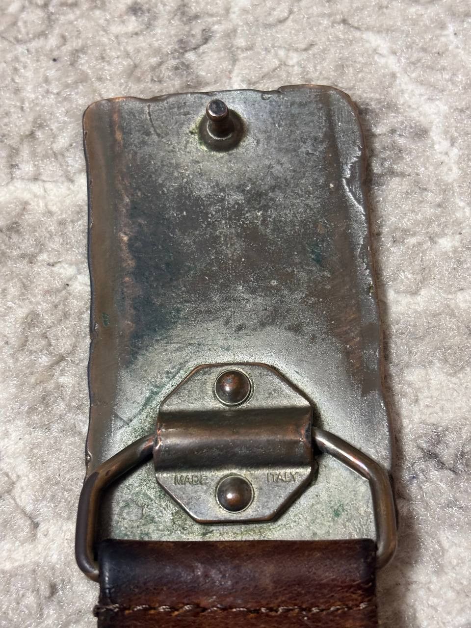 Levi's MADE IN ITALY Vintage Levi's Two Horse Pull Plaque Belt Size ONE SIZE - 11 Thumbnail