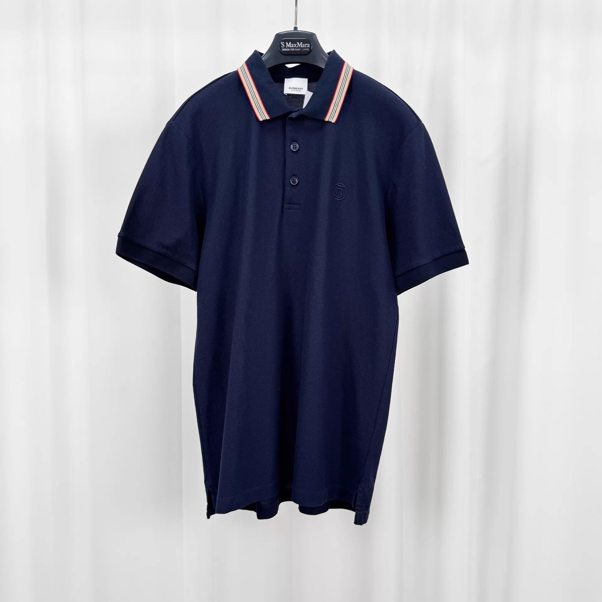 Burberry Burberry Embroidered Logo Striped Polo L 99 New Size US L / EU 52-54 / 3 - 1 Thumbnail