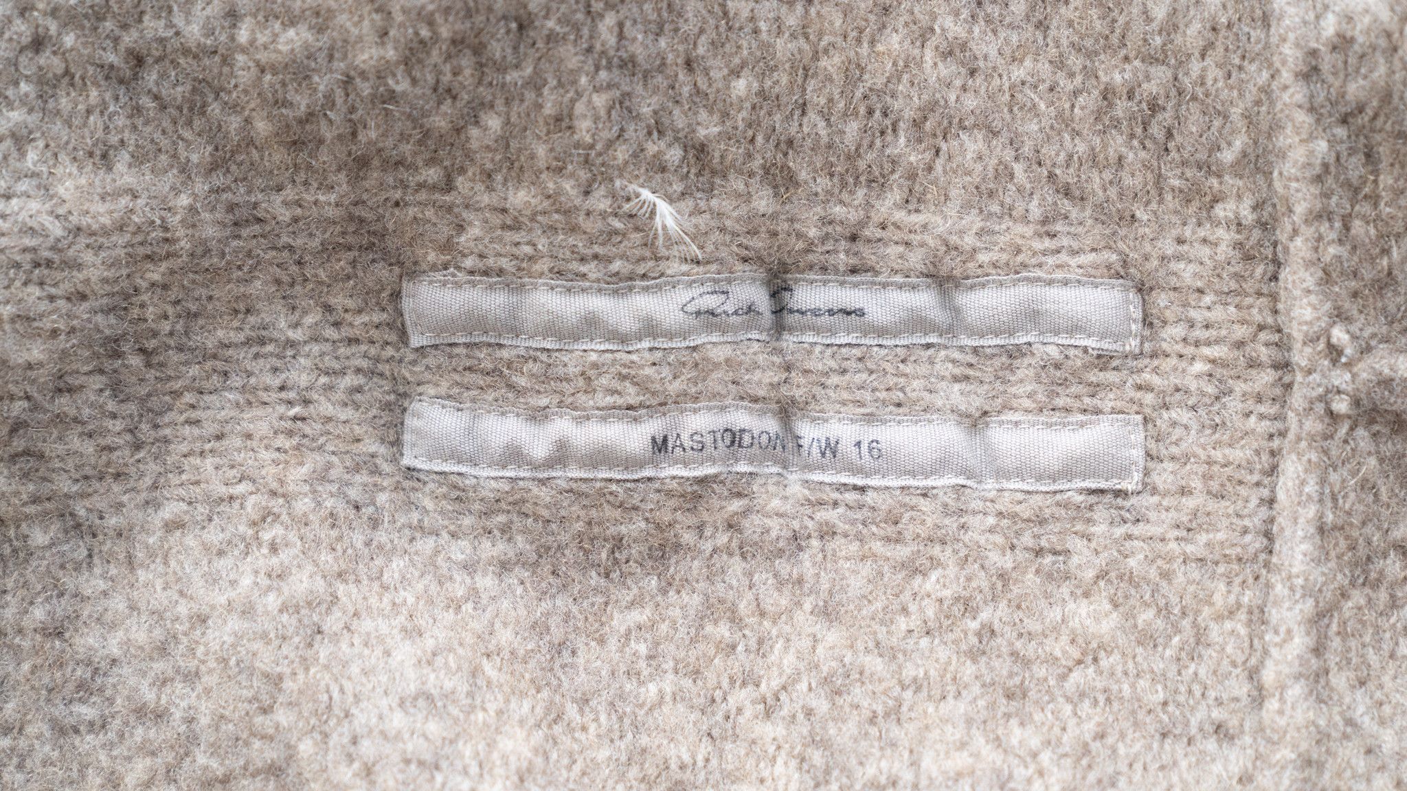 Rick Owens 16FW MAGLIA SWEATER SHORT