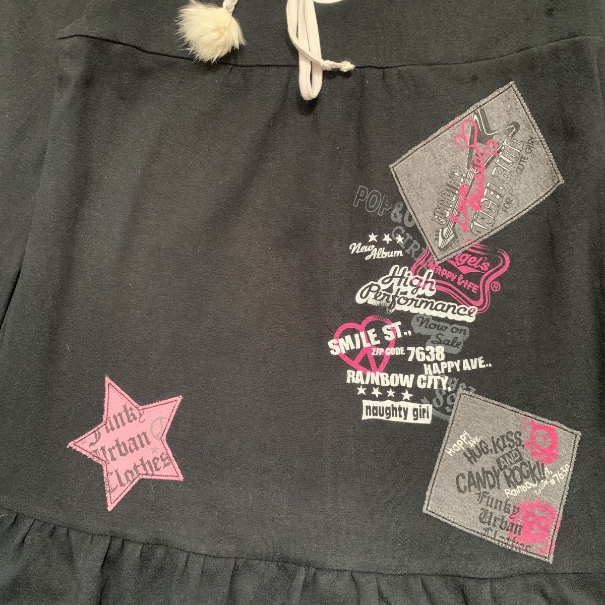 Angel Blue Y2K Emo Gothic Cute Angel Blue Poem Style Mini Dress Size M / US 6-8 / IT 42-44 - 3 Thumbnail