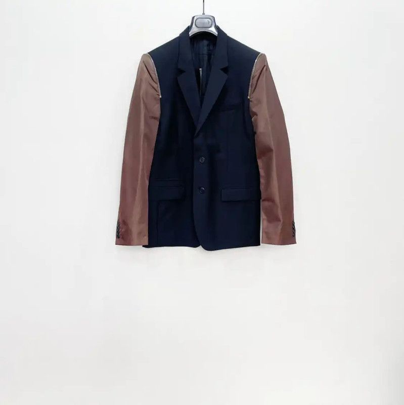Givenchy Givenchy Wool Men's Outerwear in Dark Blue 0089 Size US L / EU 52-54 / 3 - 1 Thumbnail