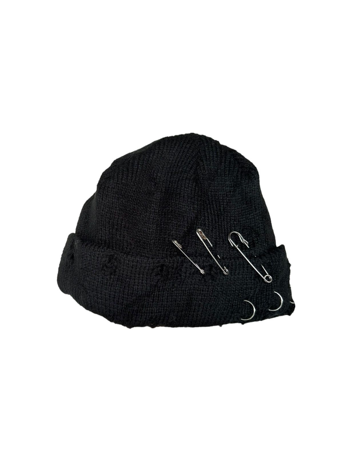 Japanese Brand × Kapital × Vintage Distressed Punk Bondage Style Beanie Hats ☠️☠️ Size ONE SIZE - 3 Thumbnail