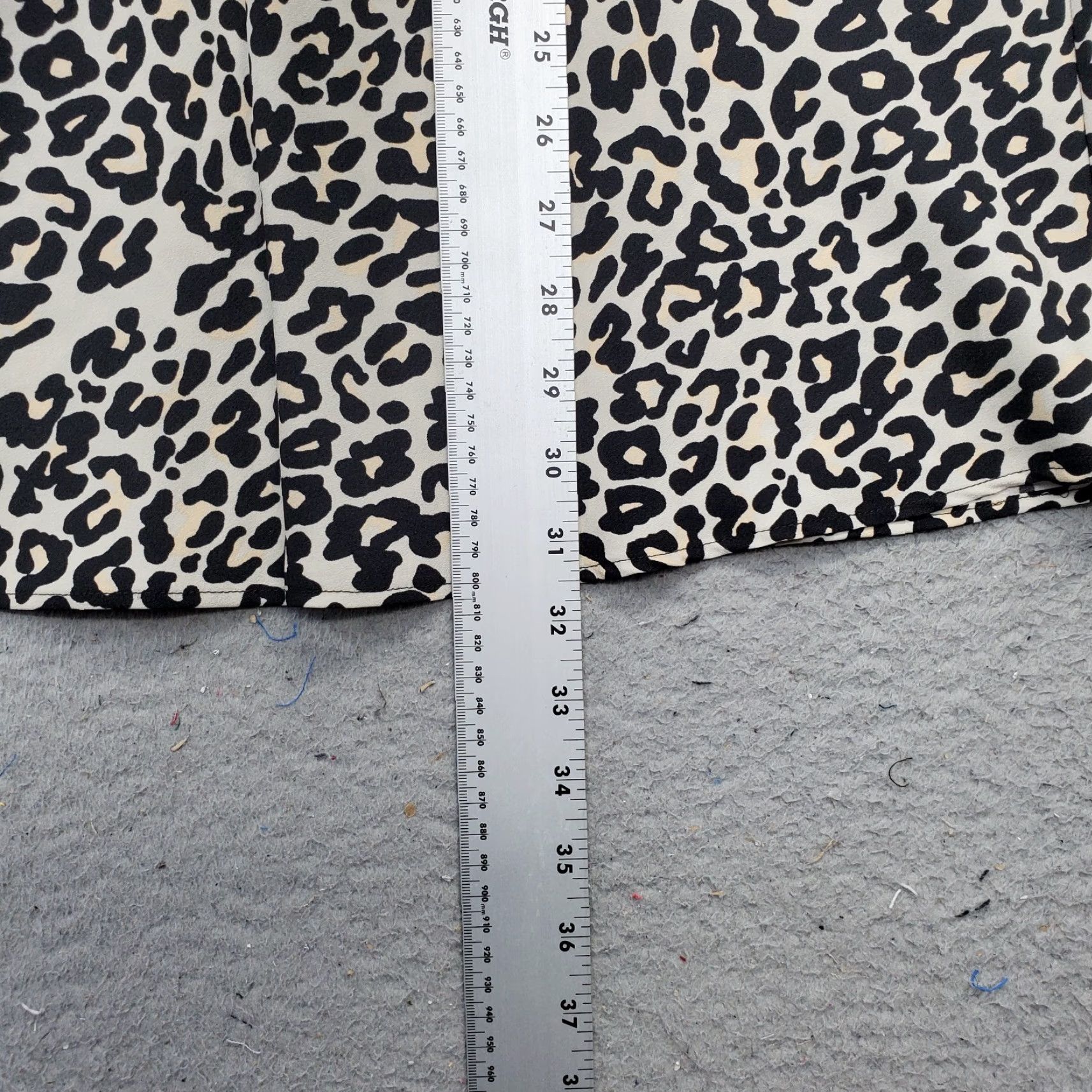 Loft LOFT Womens Size XS Multi Leopard Print A-Line Long Skirt Elastic Pull On Shirt? Size 26" / US 2 / IT 38 - 3 Thumbnail