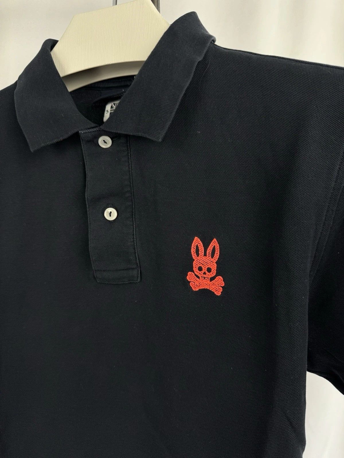 Psycho Bunny Authentic Psycho Bunny Polo – Black Cotton Shirt –Red Embroi Size US M / EU 48-50 / 2 - 3 Thumbnail