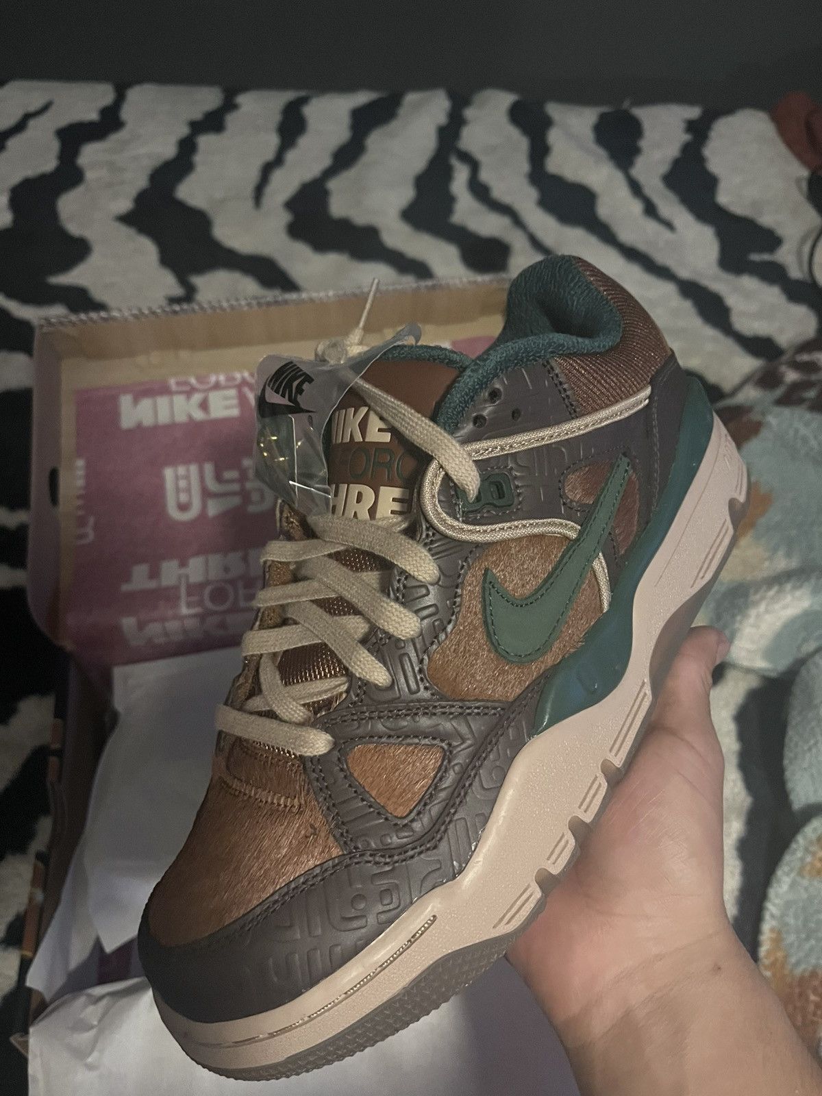 Nigo × Nike Nike x Nigo Baroque Brown Air Force 3 Size 9.5 Size US 9.5 / EU 42-43 - 1 Thumbnail