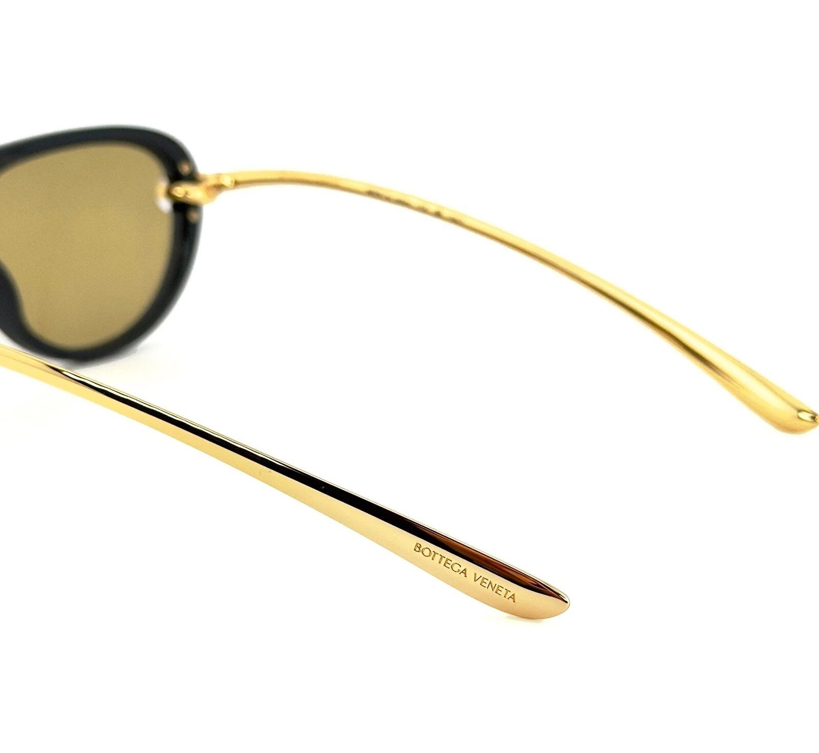 Bottega Veneta BOTTEGA VENETA 1418 KNOT Pilot BV1418S Gold Black Unisex 001 Size ONE SIZE - 8 Thumbnail