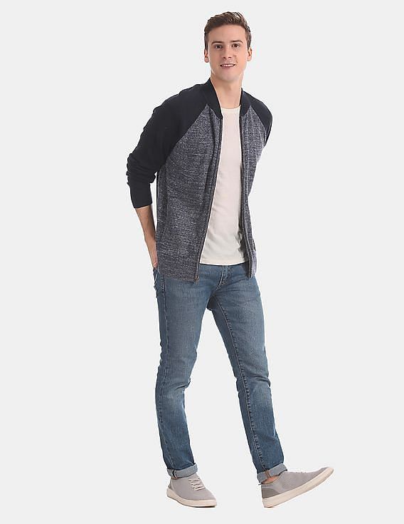 Gap Gap Colorblock Bomber Jacket Sweater Size US M / EU 48-50 / 2 - 10 Thumbnail