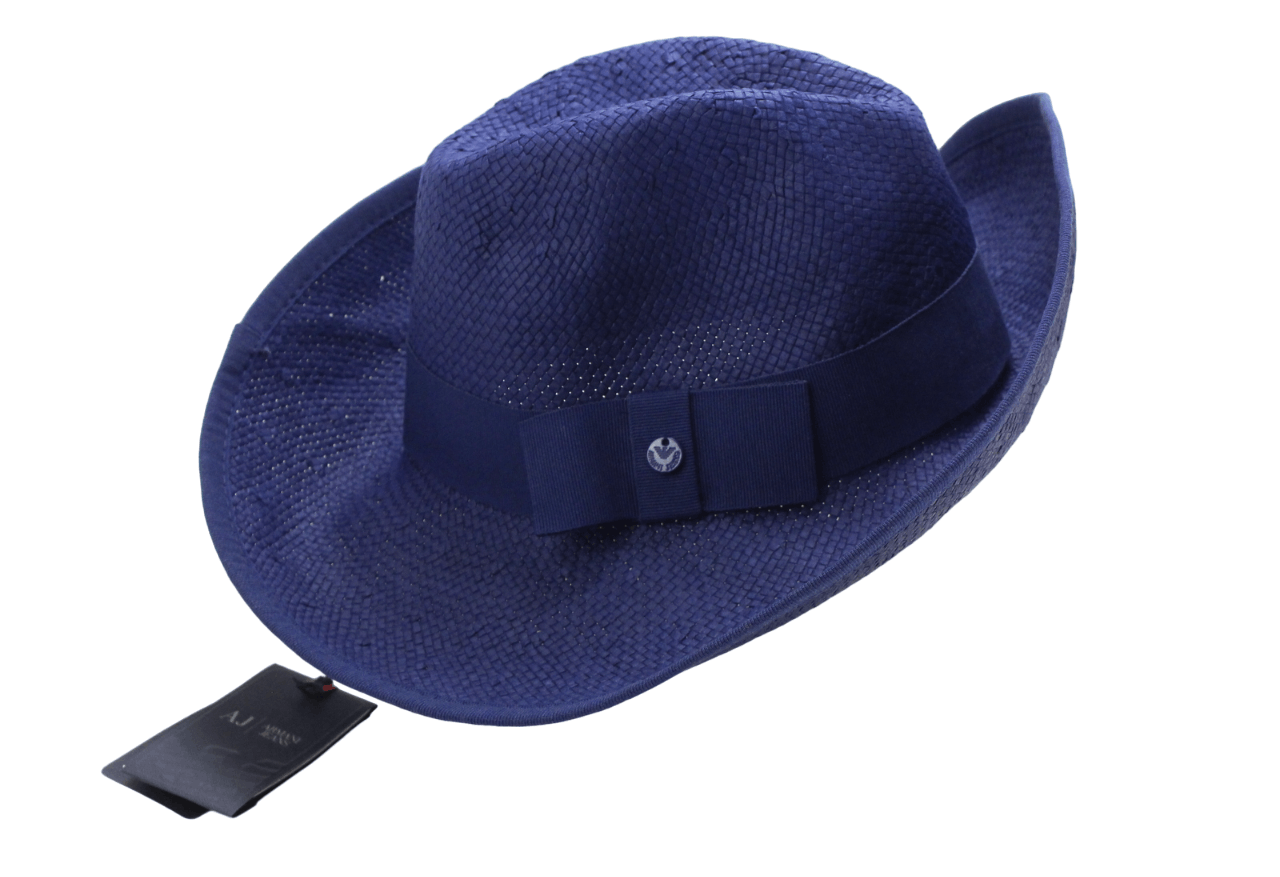 Armani ARMANI JEANS Hat Women's ONE SIZE Ribbon Royal Blue Paper Size ONE SIZE - 1 Thumbnail