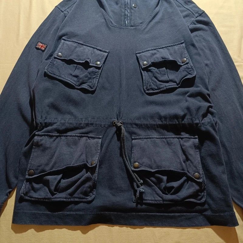 Polo Ralph Lauren Rare Vintage 90s Polo Ralph Lauren Military Black Hoodie XL Size US XL / EU 56 / 4 - 3 Thumbnail