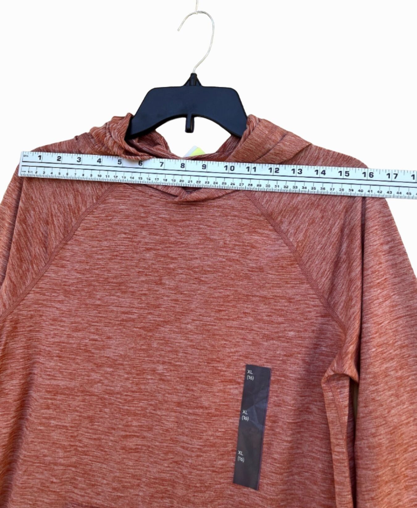 Other All In Motion- Women's Long Sleeve Hooded Blouse - Red Clay Size XL / US 12-14 / IT 48-50 - 4 Thumbnail