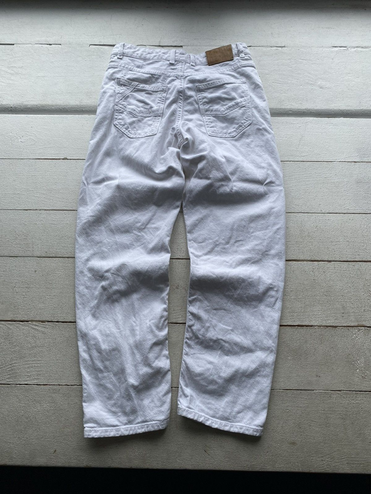 Zadig & Voltaire 00s Zadig & Voltaire Y2K White Utility Pants Knee Patch Size 27" / US 4 / IT 40 - 11 Thumbnail