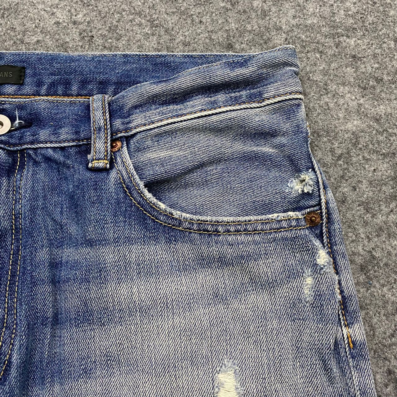 Uniqlo Vintage Uniqlo Jeans Distressed Denim Size US 36 / EU 52 - 9 Thumbnail