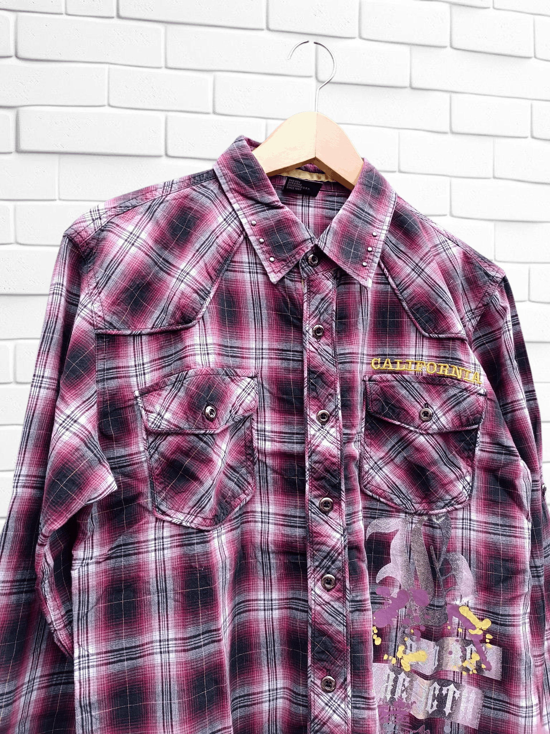 Vintage Vintage Bad Boy Western Shirt Y2K Grunge If Six Style Size US M / EU 48-50 / 2 - 4 Thumbnail