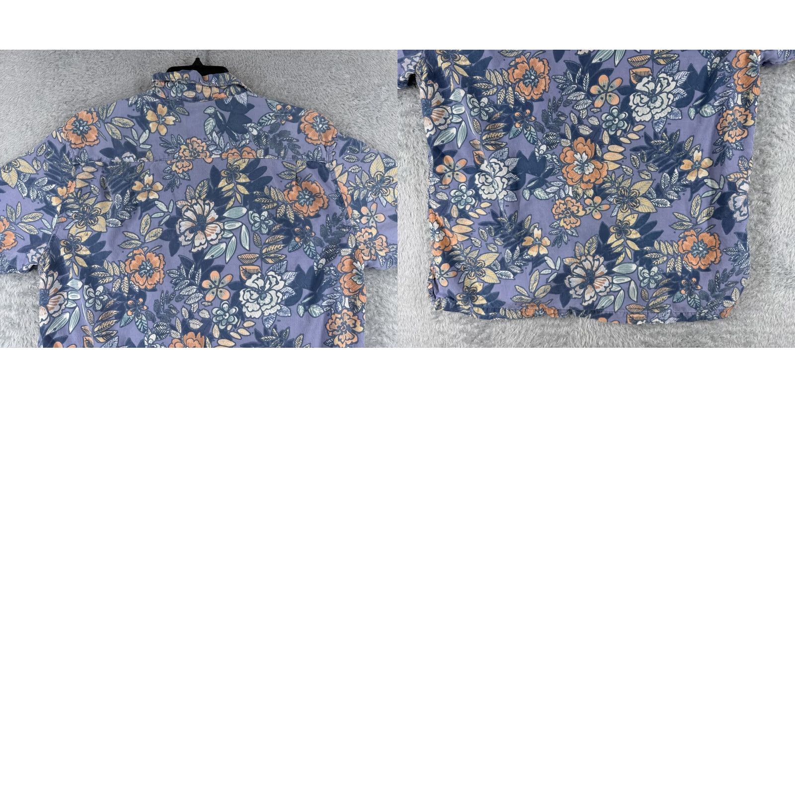 Tommy Bahama VINTAGE Tommy Bahama Shirt Men Large Purple Floral 100% Lyocell Hawaiian Button Pocket Shirt Size US L / EU 52-54 / 3 - 9 Thumbnail