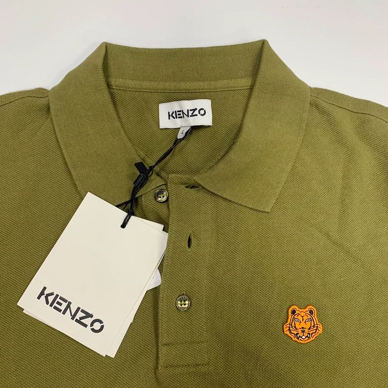 Kenzo Kenzo Tiger head embroidered military green short sleeve P Size US L / EU 52-54 / 3 - 3 Thumbnail