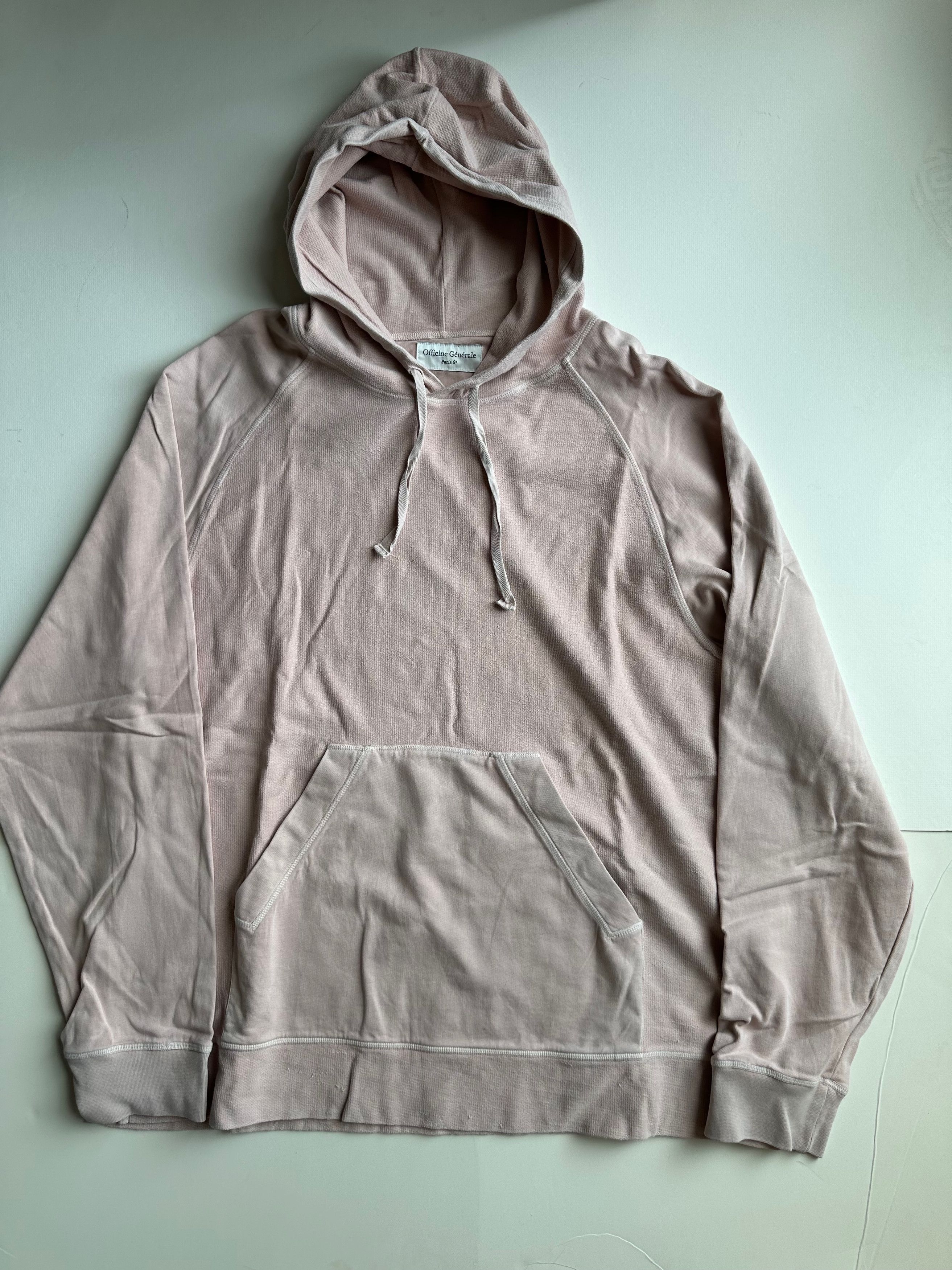 Officine Generale Officine Generale Octave Hoodie - Pink - XXL Size US XXL / EU 58 / 5 - 1 Thumbnail