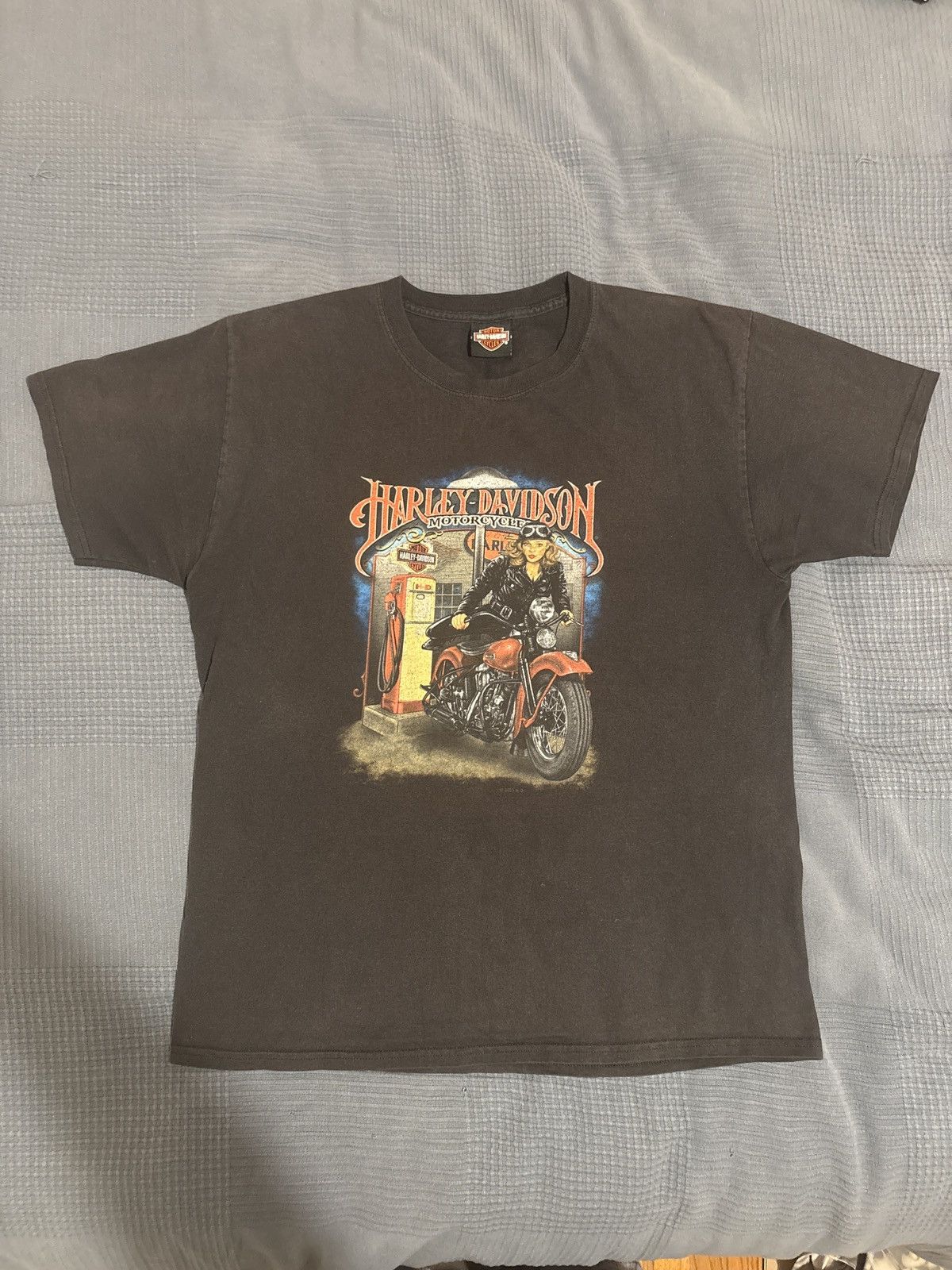 Harley Davidson Harley Davidson Girl Biker Tee Size US L / EU 52-54 / 3 - 1 Thumbnail