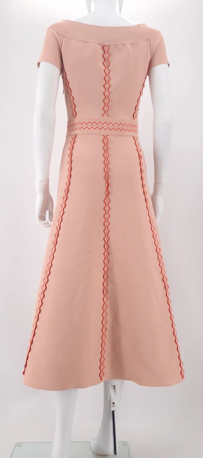 Alexander McQueen Alexander McQueen Off-Shoulder Embroidered Midi Dress Size M / US 6-8 / IT 42-44 - 7 Thumbnail