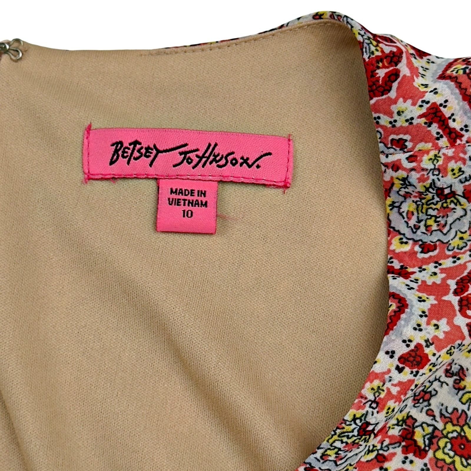 Betsey Johnson Betsey Johnson Floral V Neck Ruffle Empire Dress Bell Sleeve Size L / US 10 / IT 46 - 6 Thumbnail