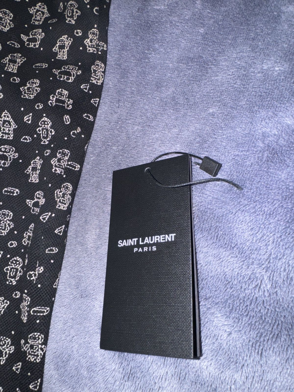 Saint Laurent Paris Saint Laurent Robot-print polo shirt Size US S / EU 44-46 / 1 - 8 Thumbnail
