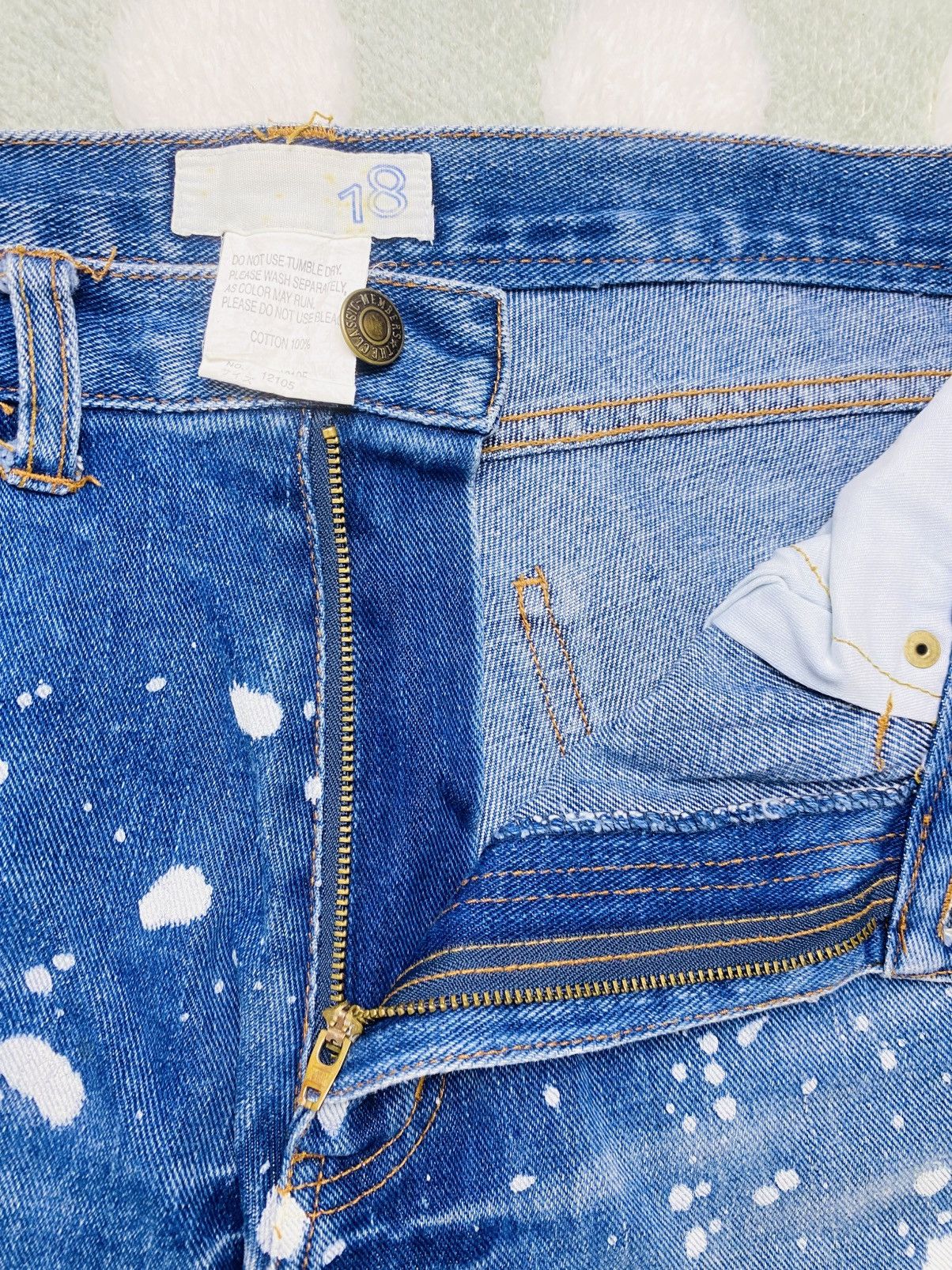 Japanese Brand Japanese boro-style custom patchwork paint-splatter jeans Size US 32 / EU 48 - 12 Thumbnail