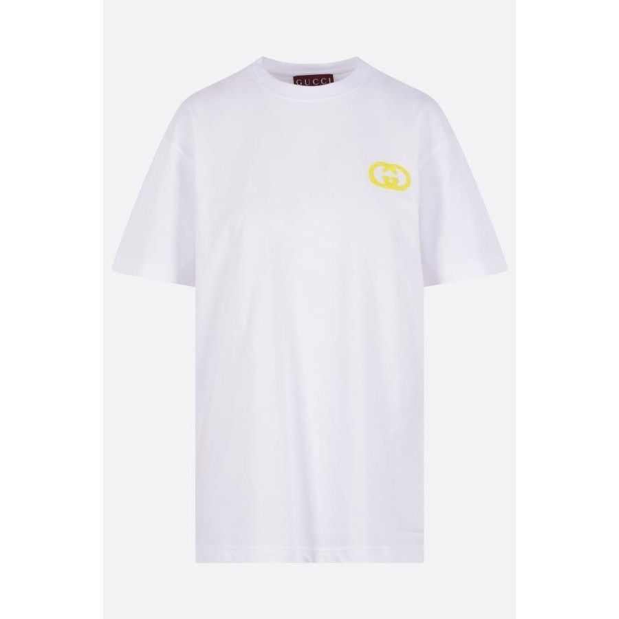 Gucci GUCCI White Cotton Interlocking G T Shirt New & Authentic (W Size S / US 4 / IT 40 - 1 Thumbnail
