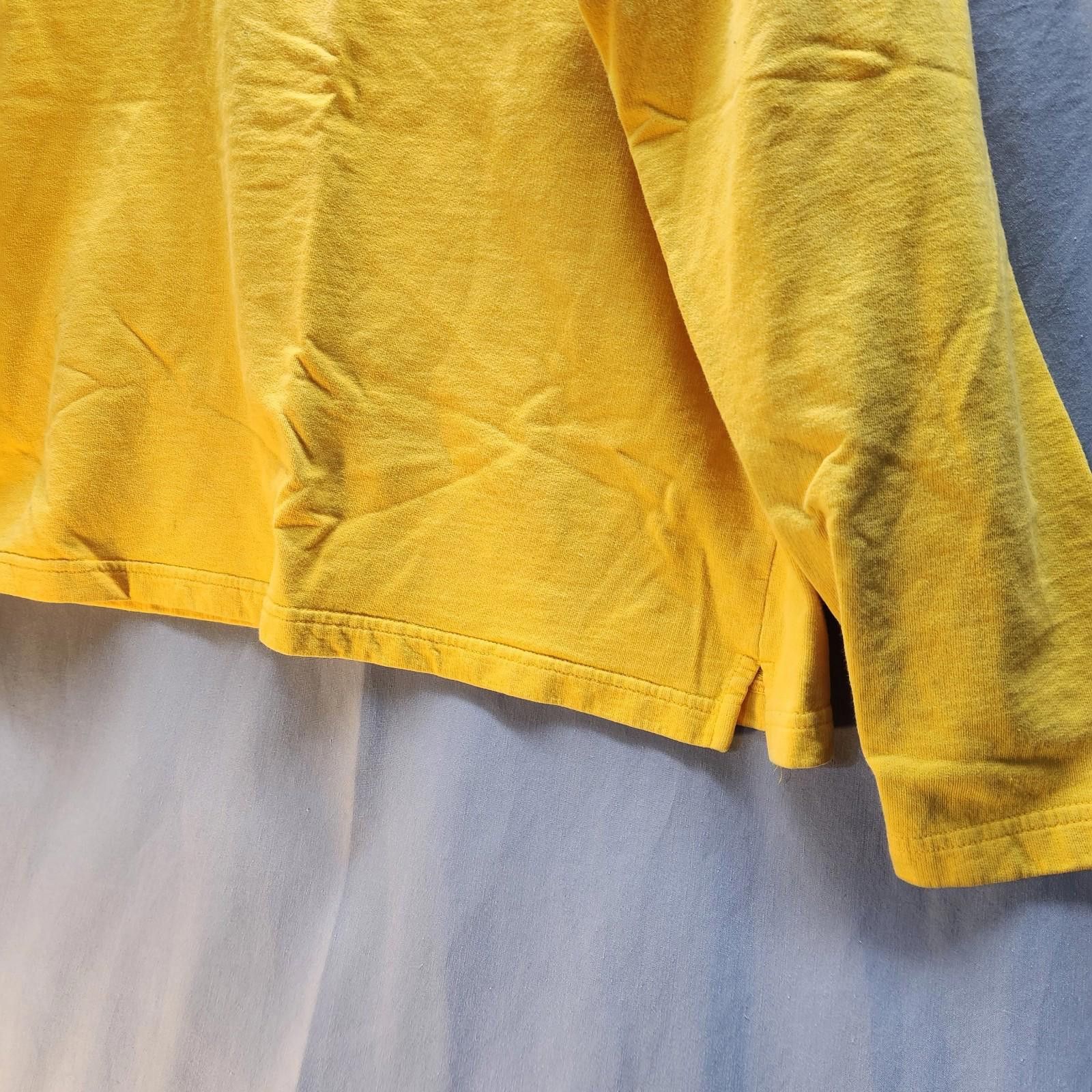 Tommy Hilfiger Tommy Hilfiger 90s Long Sleeve Yellow Tshirt Womens Size XL Size XL / US 12-14 / IT 48-50 - 3 Thumbnail