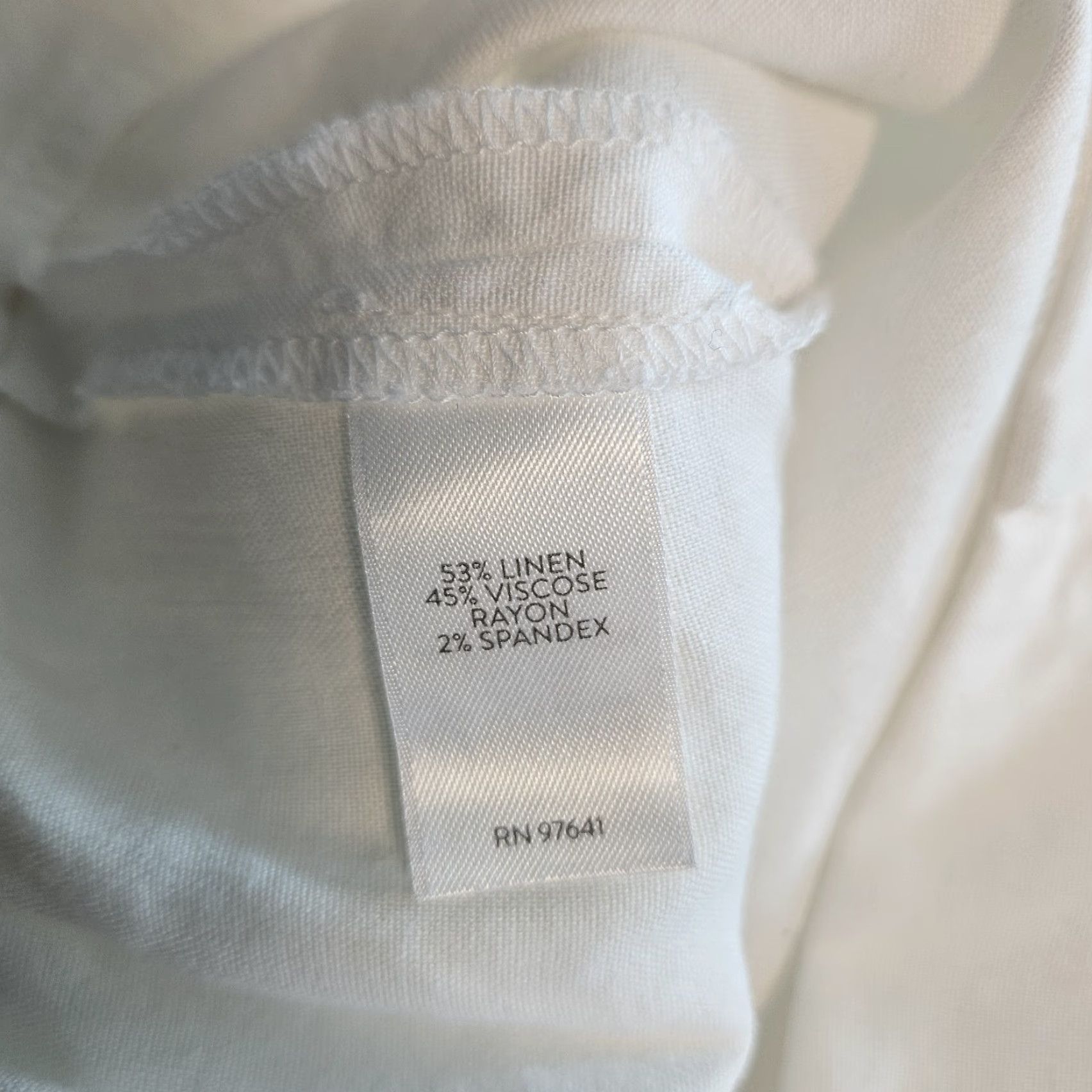 J. Jill VINTAGE J Jill Womens Linen Stretch Cropped Pants L White Pull On Mid Rise Size 36" / US 14 / IT 50 - 6 Thumbnail