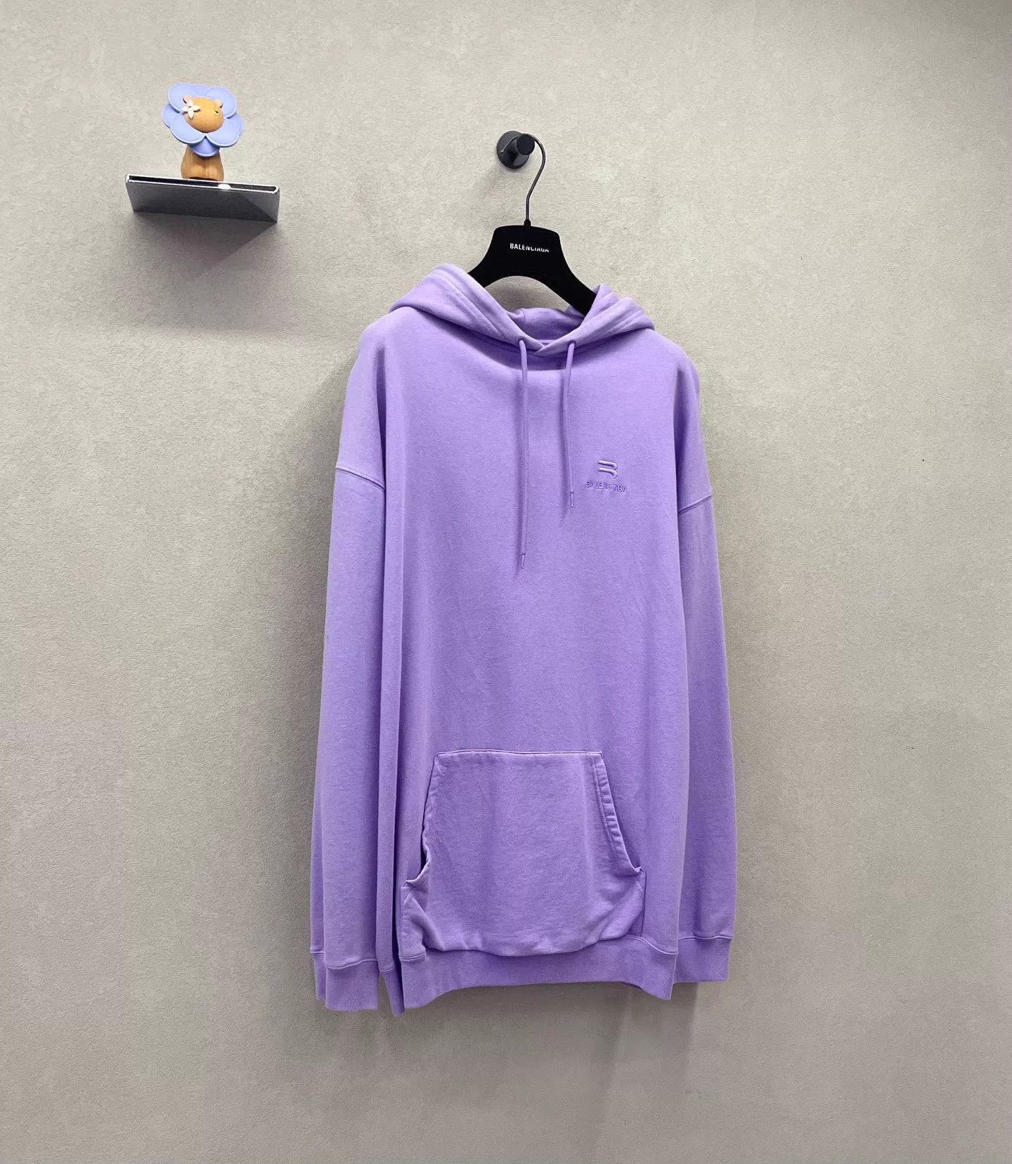 Balenciaga Balenciaga Lavender Embroidered Logo Sweatshirt M Size US M / EU 48-50 / 2 - 3 Thumbnail
