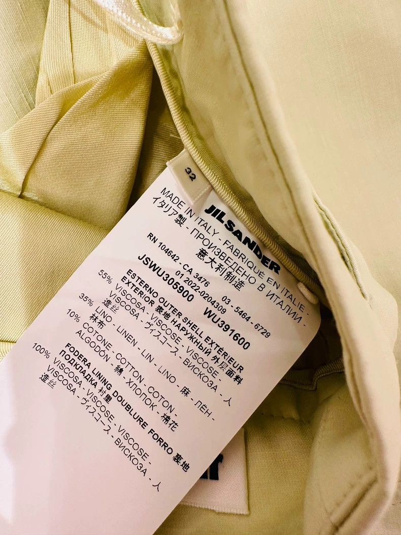 Jil Sander Jil Sander size 32 Cotton silk pant Size 42" / US 20 - 8 Thumbnail