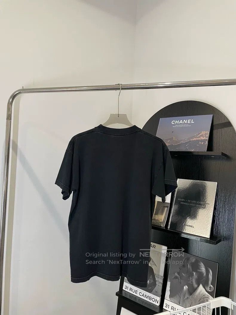 Balenciaga Balenciaga Logo Embroidery Round Neck Short Sleeve Black T Size US XS / EU 42 / 0 - 2 Thumbnail