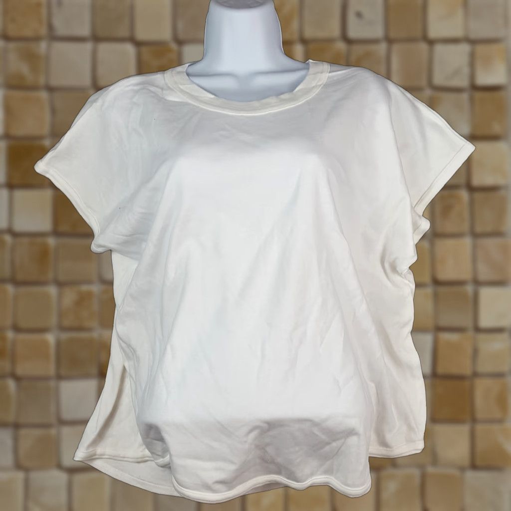 Catalina Vintage Natalie Women's XL Cotton Crew Neck T-Shirt - Oversized Summer Casual Top White 80s 90s Retro Y2K Size XL / US 12-14 / IT 48-50 - 1 Thumbnail
