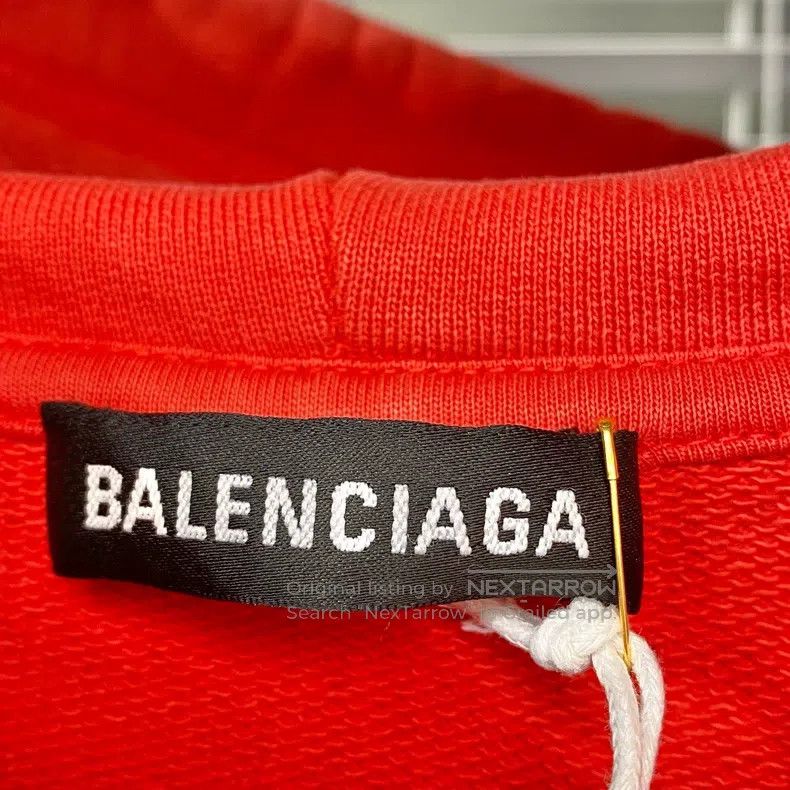 Balenciaga Balenciaga Hooded sweatshirt with Coca-Cola wave print log Size US S / EU 44-46 / 1 - 6 Thumbnail