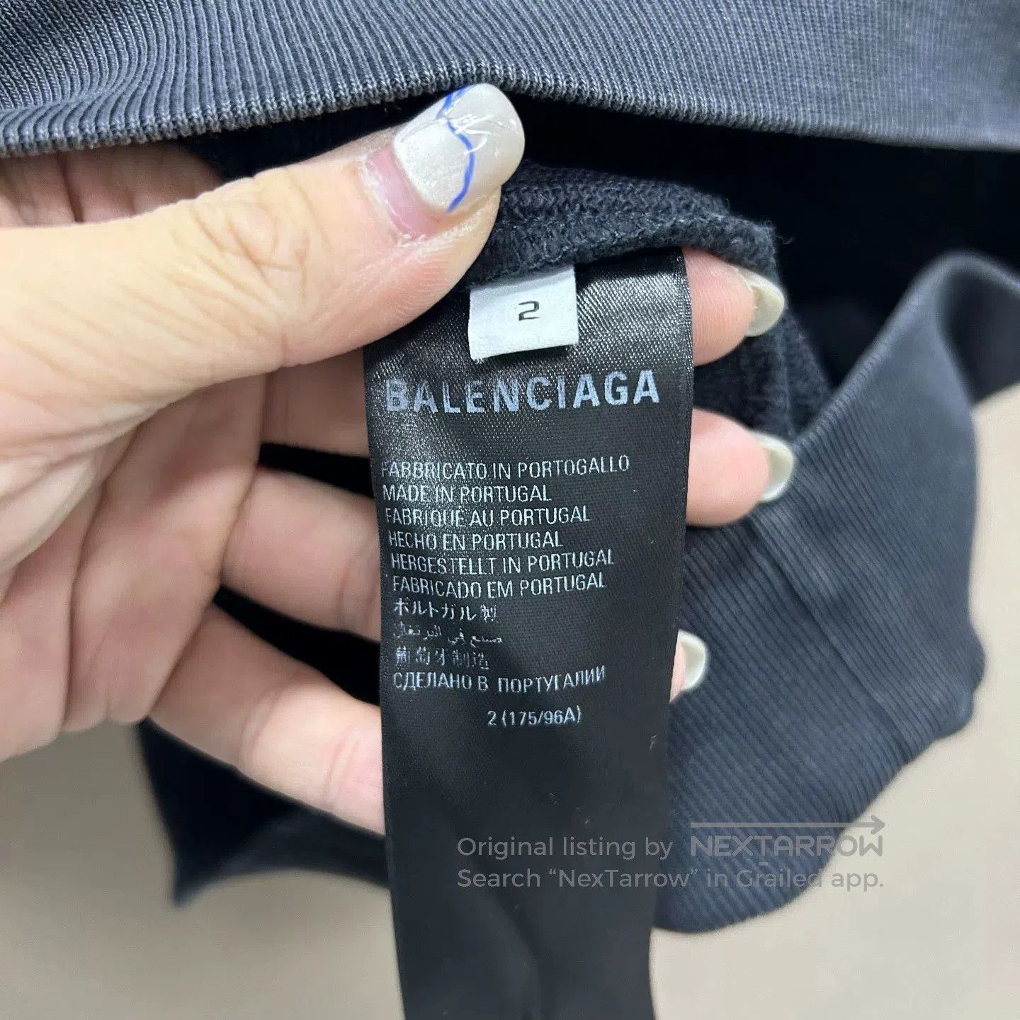 Balenciaga Balenciaga Washed Black Vintage Hoodie. Size US M / EU 48-50 / 2 - 4 Thumbnail