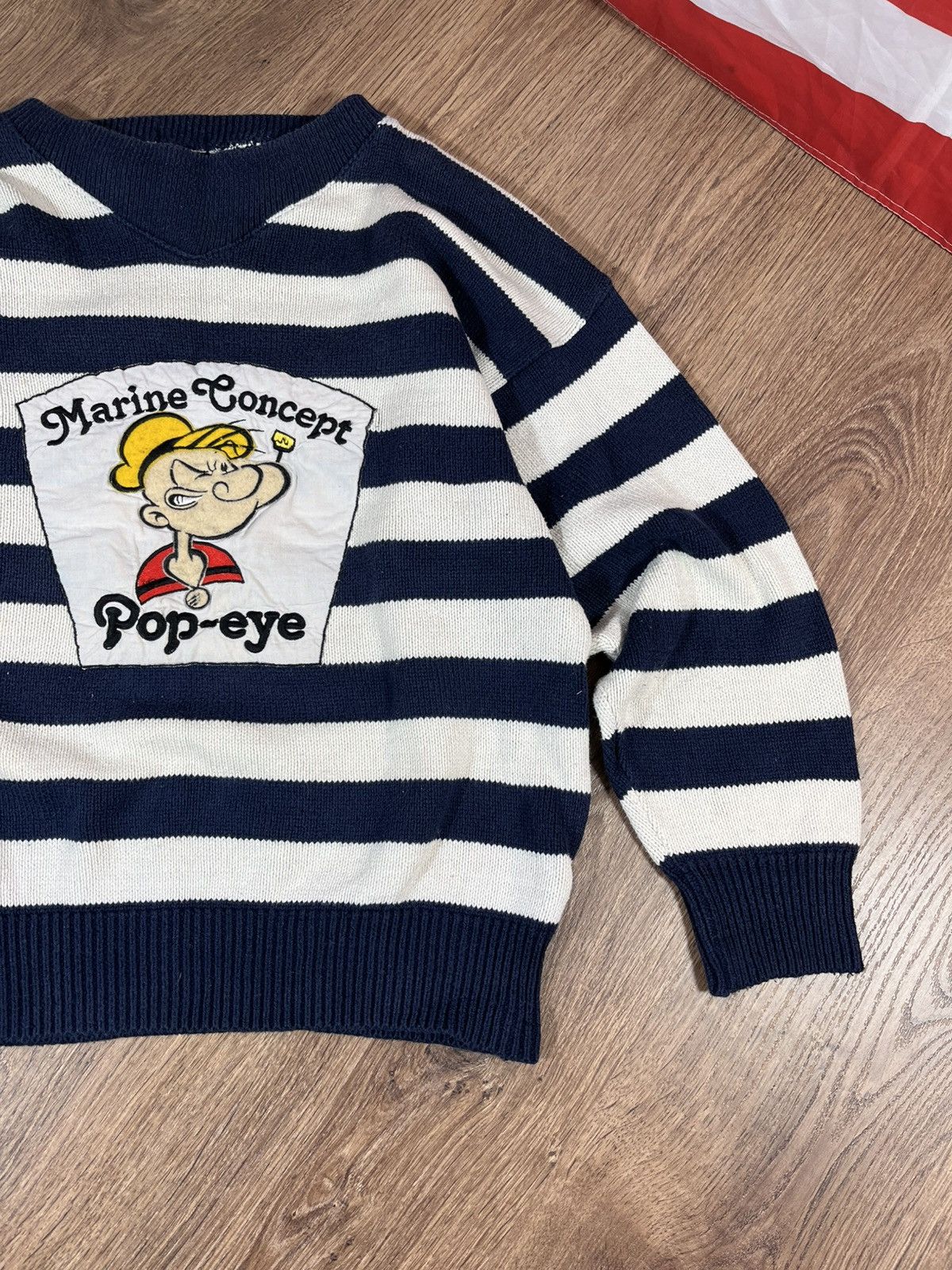 Vintage Vintage Knit Sweater Popeye 90s Size US M / EU 48-50 / 2 - 3 Thumbnail