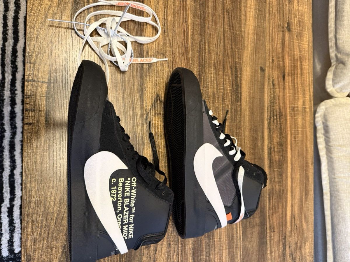 Nike × Off-White The 10 Nike Blazer Mid Grim Reaper Off-White Size US 9 / EU 42 - 6 Thumbnail