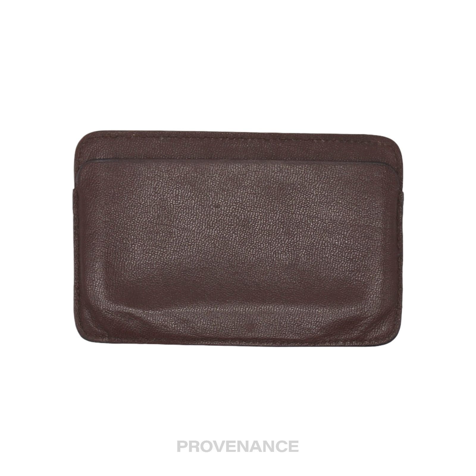 Gucci 🔴 Gucci G Card Holder Wallet - Brown Leather Size ONE SIZE - 2 Thumbnail