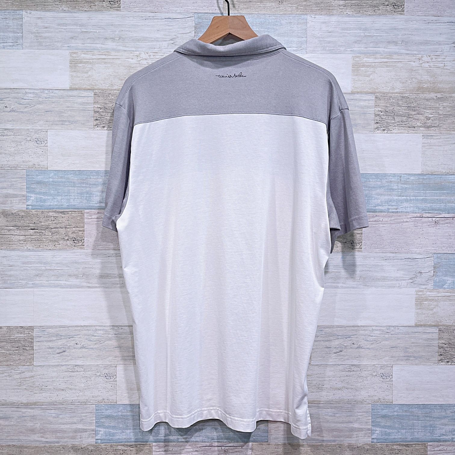 TravisMathew Travis Mathew Leeway Stripe Pima Cotton Golf Polo White XL Size US XL / EU 56 / 4 - 3 Thumbnail