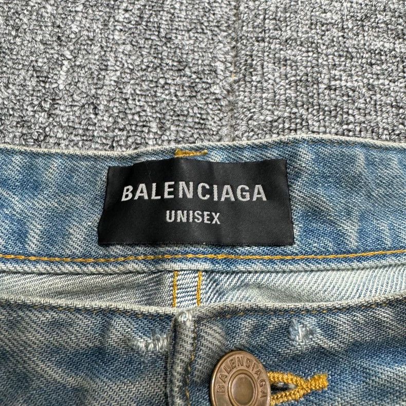 Balenciaga Balenciaga size XS Contrast Pocket Mud Dyed Distressed Cut Size US 27 - 4 Thumbnail