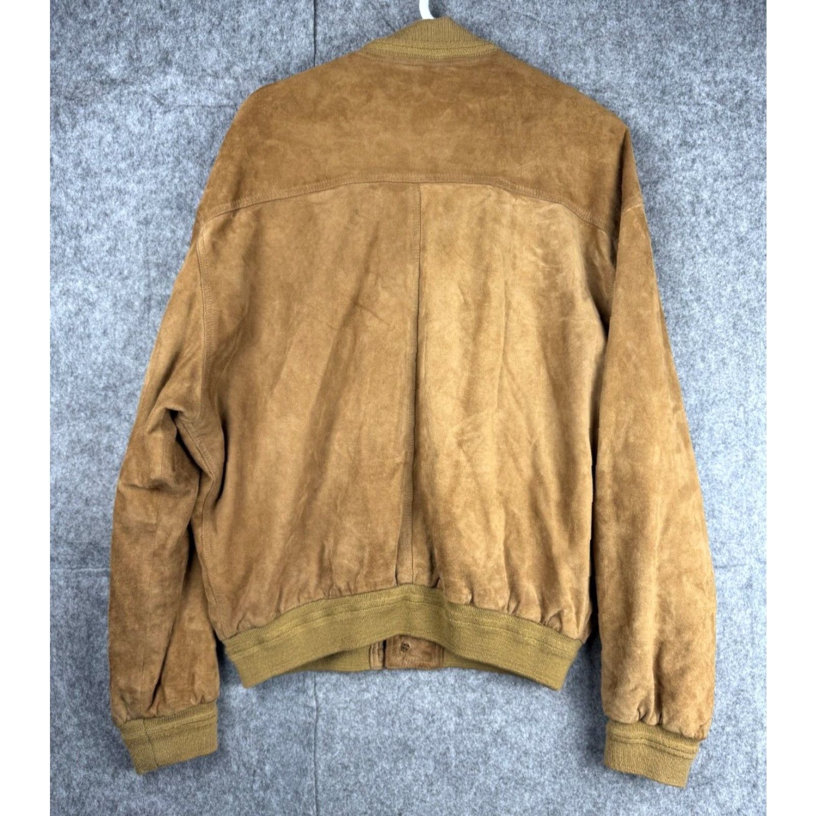 Saks Fifth Avenue Saks Fifth Avenue Leather Jacket Chore Loop Collar Button Up Men's XL Brown Goat Skin 40 Leather Jacket Size US XL / EU 56 / 4 - 3 Thumbnail